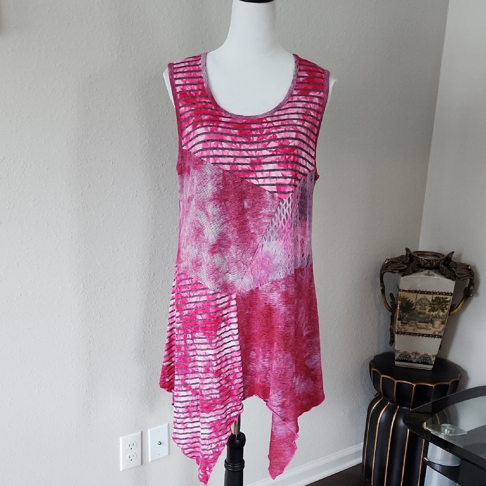 Lily By Firmiana Assymetrical Mini Dress/Tunic Top